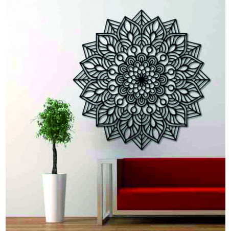 Wooden mandala on the wall harmonic energy - RANGE