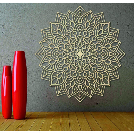 Wooden mandala on the wall harmonic energy - RANGE