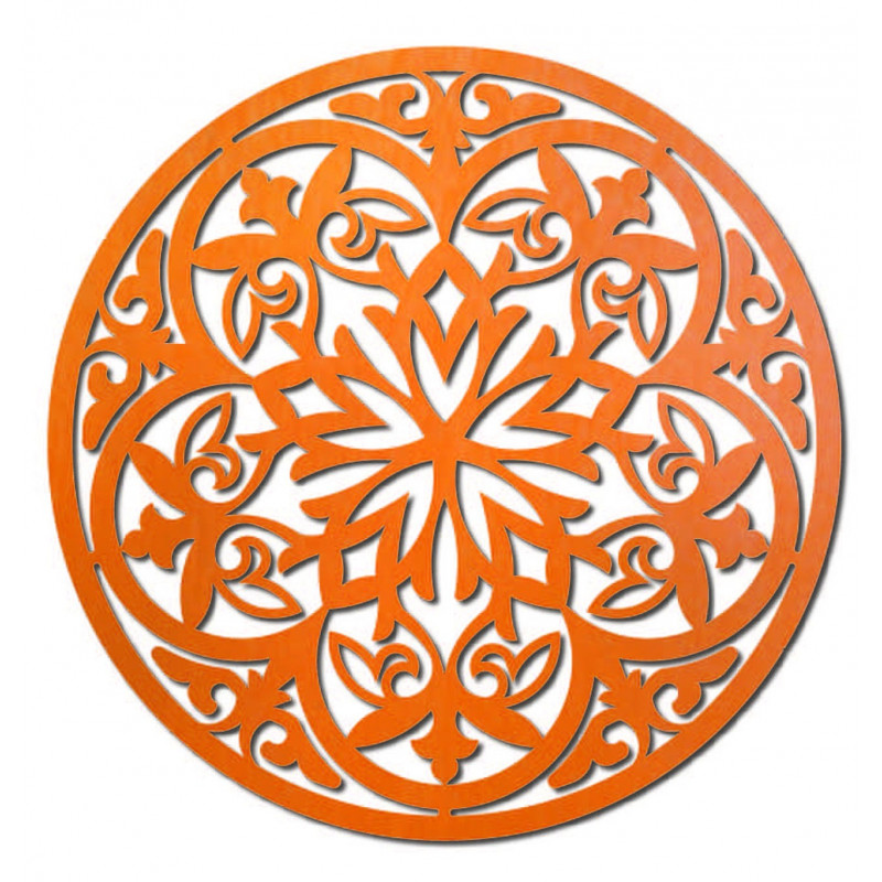 Magical wooden mandala - picture on the wall