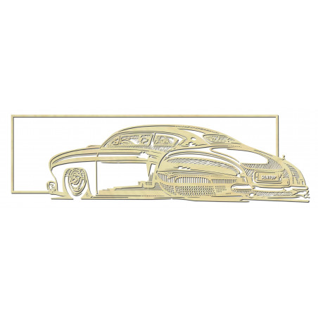 Nostalgic wooden picture on the wall car - FÁRO