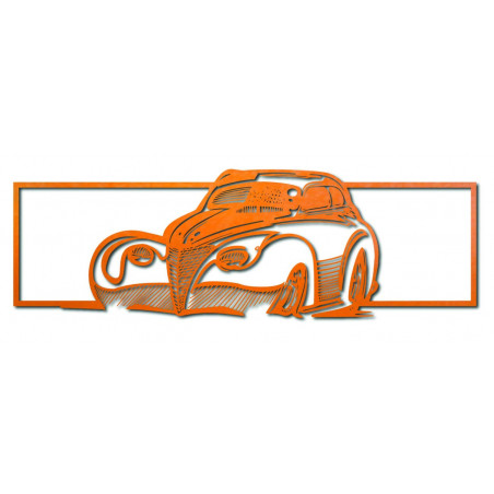 Large wall painting car orange Large wall painting car orange