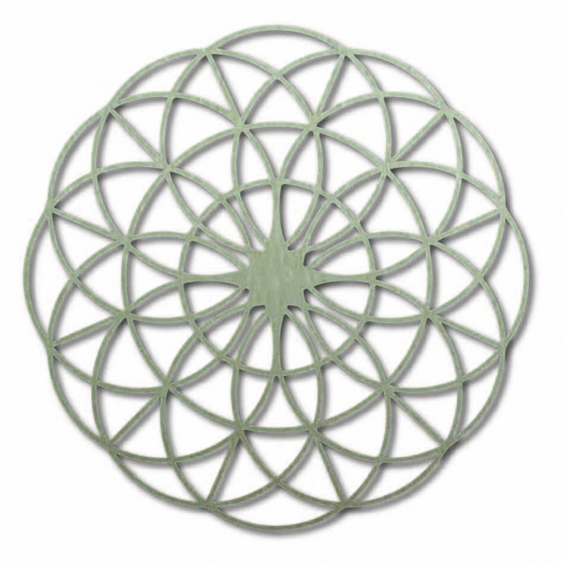 Magic wooden mandala on the wall - Circles I...