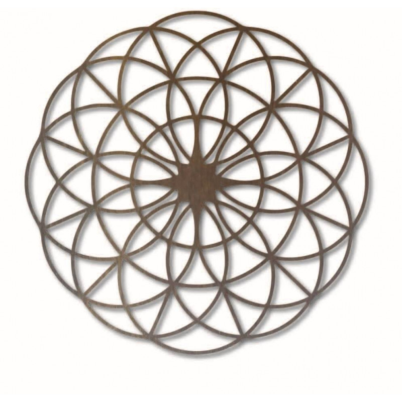 Magic wooden mandala on the wall - Circles I...