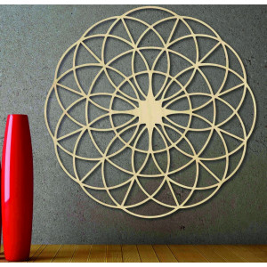 Magic wooden mandala on the wall - Circles I diameter FI...