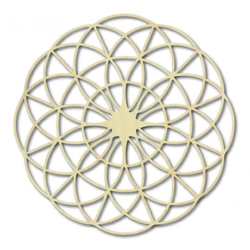 Magic wooden mandala on the wall - Circles I...