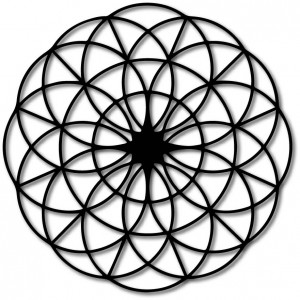 Magic wooden mandala on the wall - Circles I diameter FI... 2