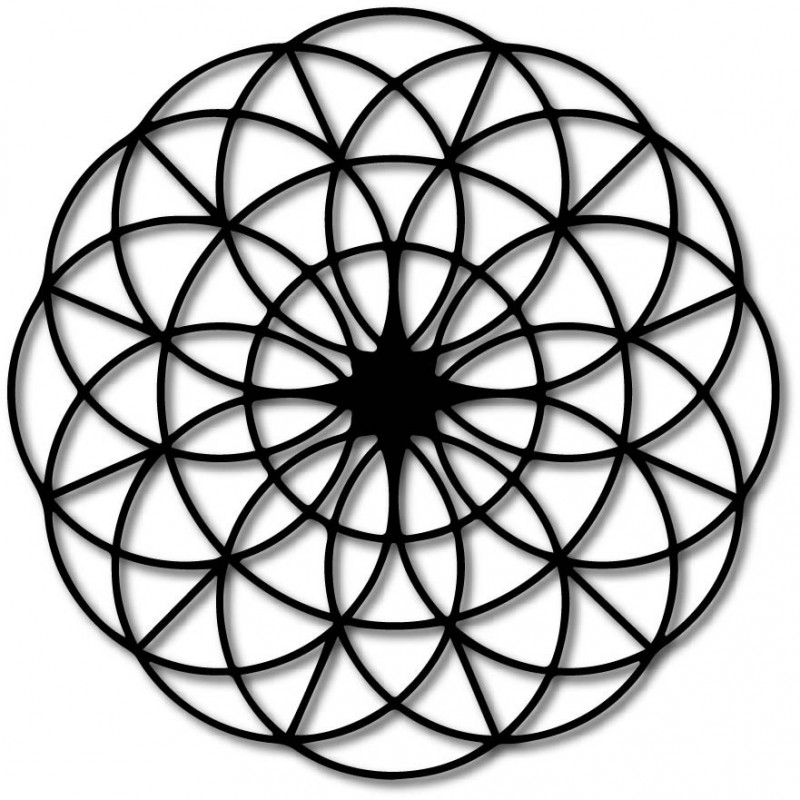 Magic wooden mandala for the wall - Circles I...