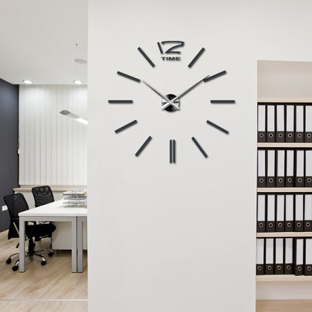Large wall clock - modern 3D adhesive wall clock. Wall clocks for the kitchen and wall clocks for the living room!