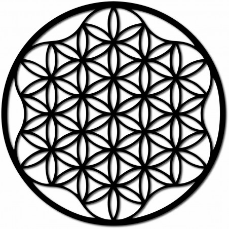 An image of a mandala on a plywood wall up to 120 cm