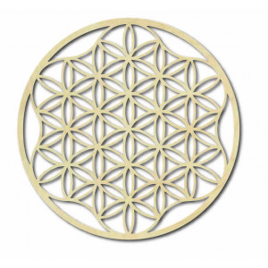 An image of a mandala on a plywood wall up to 120 cm 2